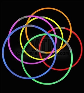 WeGlow Brand Glow Stick Necklaces 100 pc 22 inch huge 6mm size
