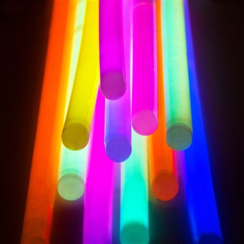 WeGlow Brand Glow Stick Necklaces 100 pc 22 inch huge 6mm size