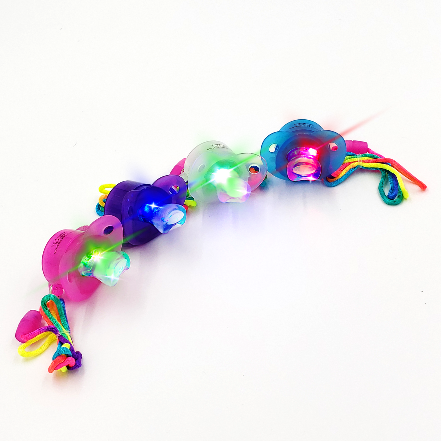 Light Up Pacifier Necklace | 8 Pack