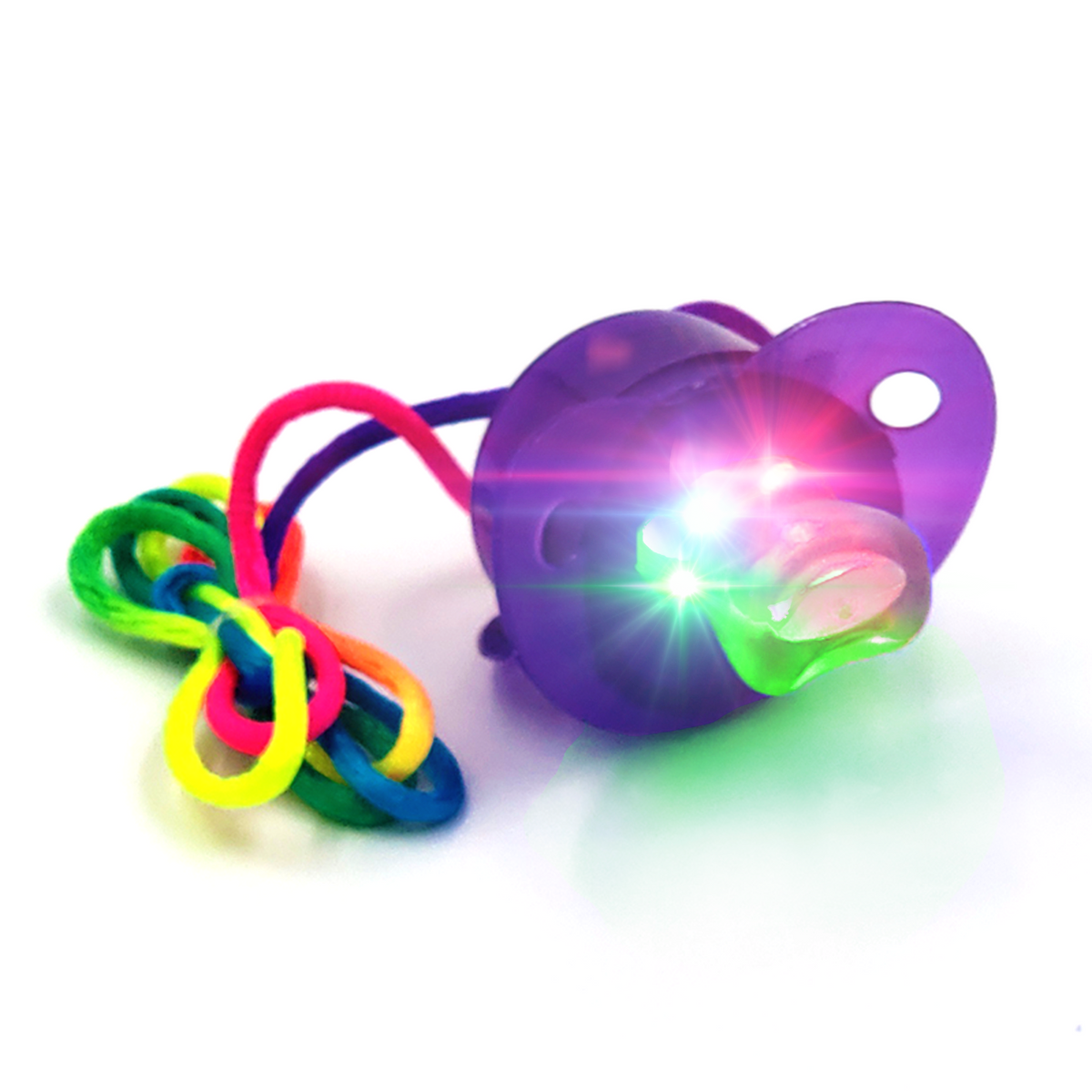 Up Lock Pacifier Light Up Pacifier Necklace | 8 Pack – WeGlow International